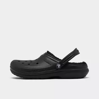 Классические сабо на подкладке из кроксов для больших детей Crocs, черный
