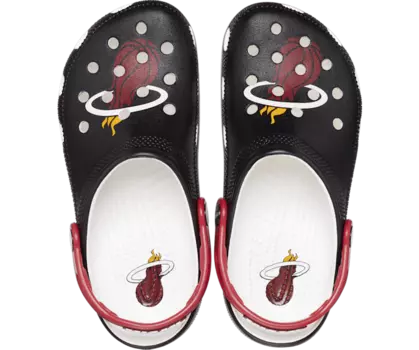 Классические сабо NBA Miami Heat Crocs мужские, цвет Black