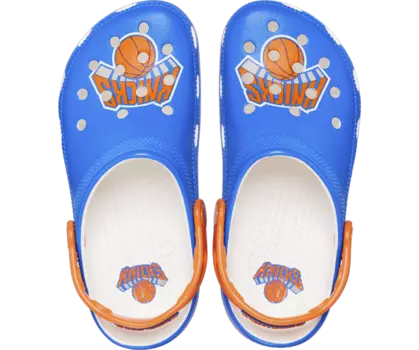 Классические сабо NBA New York Knicks Crocs женские, цвет White