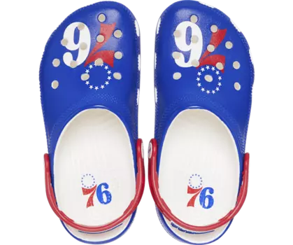Классические сабо NBA Philadelphia 76ers Crocs мужские, цвет White