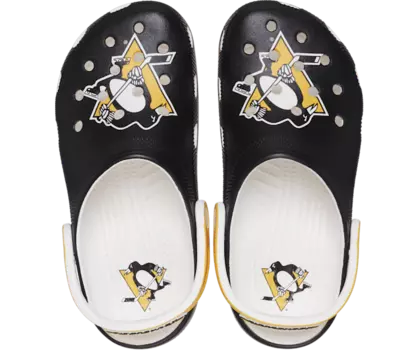 Классические сабо NHL Pittsburgh Penguins Crocs женские, цвет White