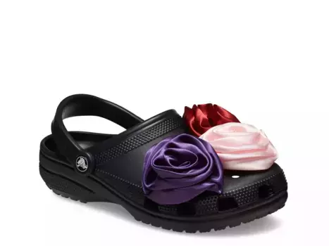 Классические сабо Rosette Crocs, Black/Multicolor