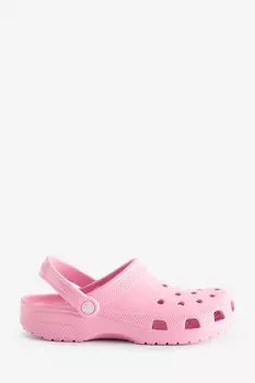 Классические сабо с блеском Crocs, розовый