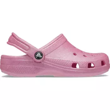 Классические сабо с блестками Crocs Детские сабо, цвет Rosa