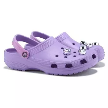 Классические сабо с джиббитом Crocs, фиолетовый