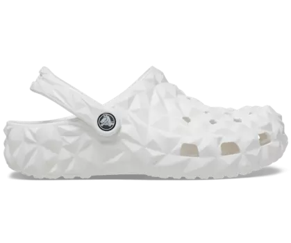 Классические сабо с геометрическим рисунком Crocs мужские, цвет White