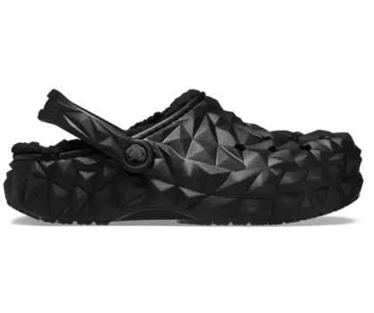 Классические сабо с геометрическим рисунком на подкладке Crocs мужские, цвет Black