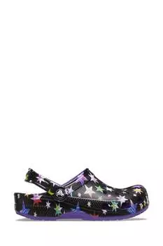 Классические сабо со звездами Crocs, черный
