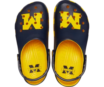 Классические сабо University of Michigan Crocs мужские, цвет Sunflower