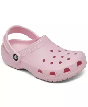 Классические сандалии-клоги для девочек от Finish Line Crocs, розовый