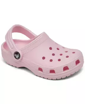 Классические сандалии-клошки для девочек от Finish Line Crocs, розовый