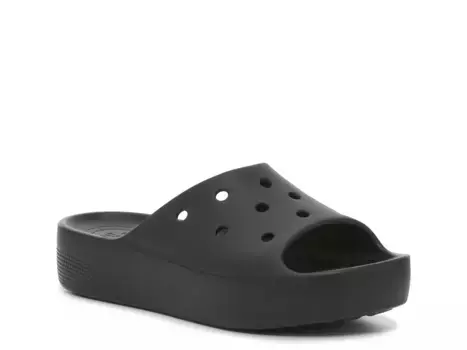 Классические сандалии на платформе - женские Crocs, Black