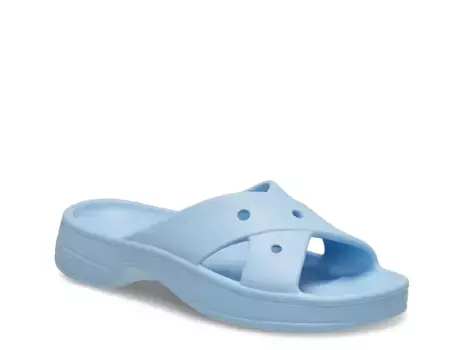 Классические сандалии с перекрещивающимися ремешками - женские Crocs, Blue Calcite