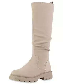 Классические сапоги Van Hill Boots Penelope, бежевый