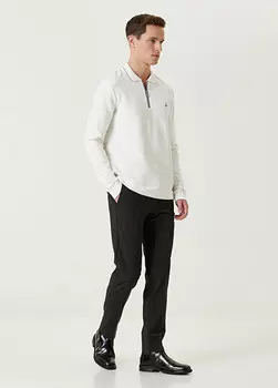 Классические шерстяные брюки с эластичным поясом. Beymen Club, антрацит