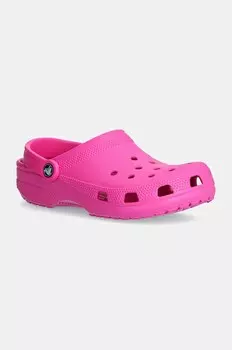 Классические шлепанцы Classic Crocs, розовый