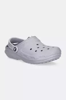 Классические шлепанцы Clog на подкладке Crocs, розовый