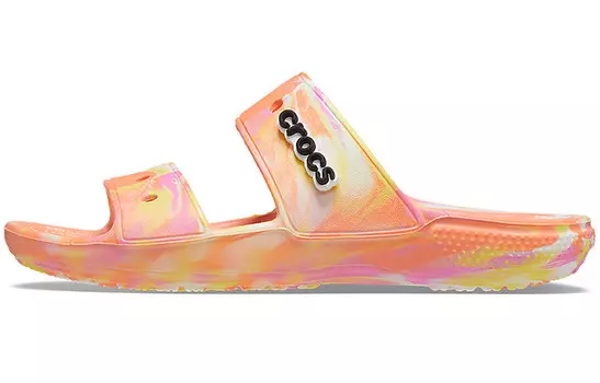 Классические шлепанцы Clog унисекс Papaya Red/цветные Crocs