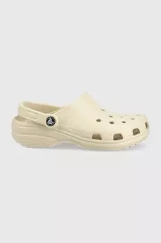 Классические шлепанцы Crocs, бежевый