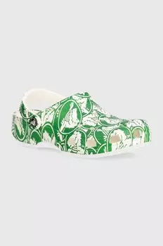 Классические шлепанцы Crocs Duke с принтом Clog, зеленый