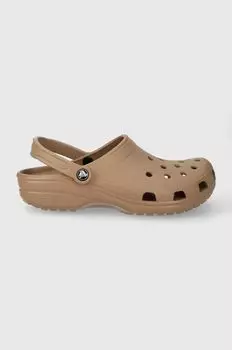 Классические шлепанцы Crocs, коричневый