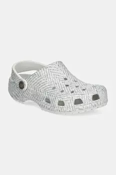 Классические шлепанцы из твида Crocs, серый