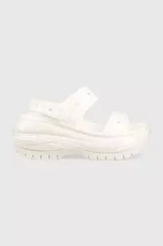 Классические шлепанцы Mega Crush Sandal Crocs, белый