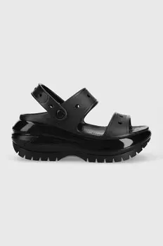 Классические шлепанцы Mega Crush Sandal Crocs, черный