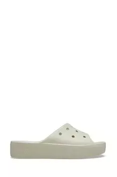 Классические шлепанцы на платформе Crocs