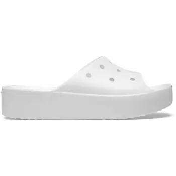 Классические шлепанцы на платформе Crocs Женские шлепанцы, белый