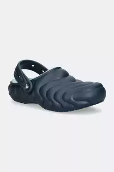 Классические шлепанцы Overpuff Clog на подкладке Crocs, темно-синий