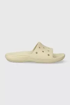 Классические шлепанцы Slide Crocs, бежевый
