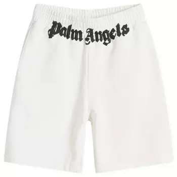 Классические шорты с логотипом Palm Angels, белый
