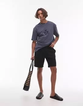 Классические шорты Topman черного цвета