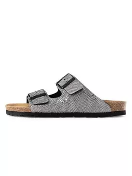 Классические слипоны Bayton Mules Atlas, цвет silver grey