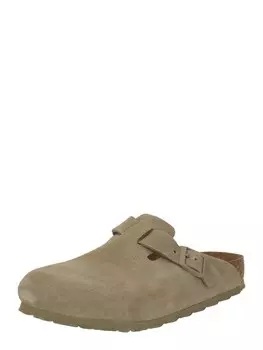 Классические слипоны BIRKENSTOCK Mules Boston LEVE, хаки