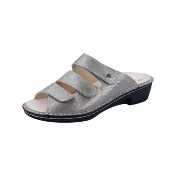 Классические слипоны Finn Comfort Mules, серебряный