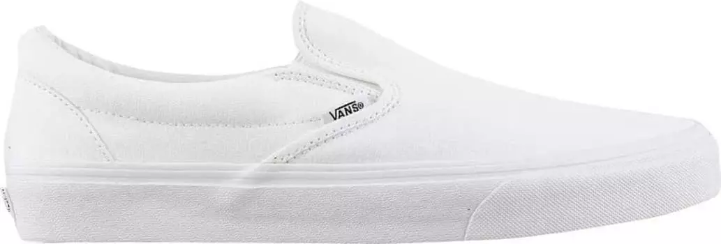 Классические слипоны Vans текстильные, белый