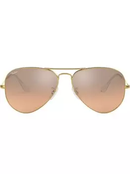 Классические солнцезащитные очки-авиаторы Ray-Ban, золотистый