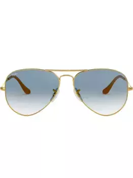 Классические солнцезащитные очки-авиаторы Ray-Ban, золотой
