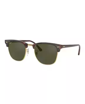 Классические солнцезащитные очки Clubmaster Ray-Ban, коричневый
