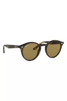 Классические солнцезащитные очки Ray Ban круглой формы Ray Ban, коричневый