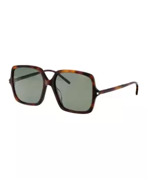 Классические солнцезащитные очки SL 591 Saint Laurent, коричневый