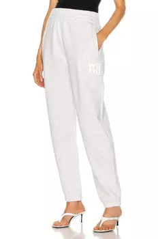 Классические спортивные штаны Foundation Terry Alexander Wang, цвет Light Heather Grey