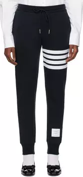 Классические спортивные штаны с петлями на спине и 4 планками Thom Browne, темно-синий