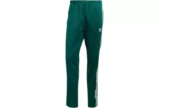 Классические трикотажные спортивные штаны Beckenbauer мужские зеленые Adidas Originals, зеленый