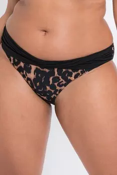Классические трусики бикини Wrapsody с животным принтом Curvy Kate