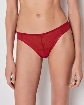 Классические трусики из кружевной ткани Gisela, красный