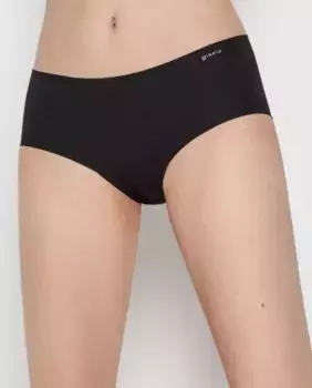Классические трусики миди из эко-хлопковой ткани Gisela, черный