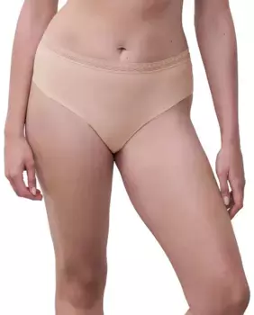 Классические трусики с кружевным поясом Cozy Chic line Chantelle, цвет Nude